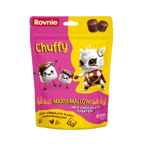 Chuffy Sütlü Çikolata Kaplı Marshmallow